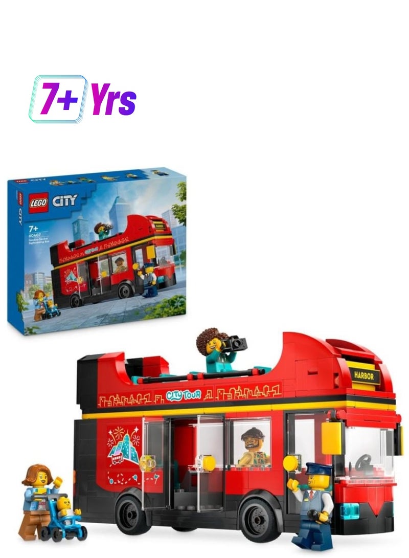 LEGO City Red Double-Decker Sightseeing Bus 60407 - Image 1