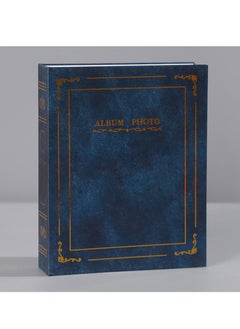 Angmei 2pcs 6 inch photo album 100 pockets album with gold cover insert retro (1red+1blue)  - Image 2