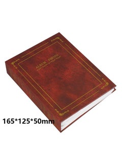 Angmei 2pcs 6 inch photo album 100 pockets album with gold cover insert retro (1red+1blue)  - Image 4
