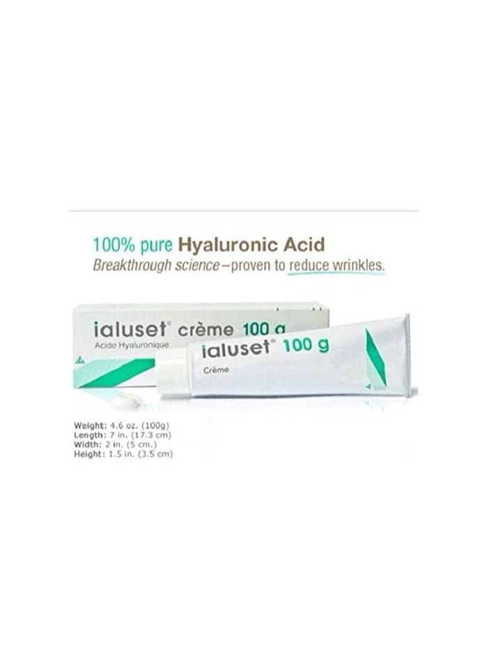 IALUSET - Ialuset Hyaluronic Acid Cream 100% Pure Undiluted 3.3 ounces (100g) - Image 1
