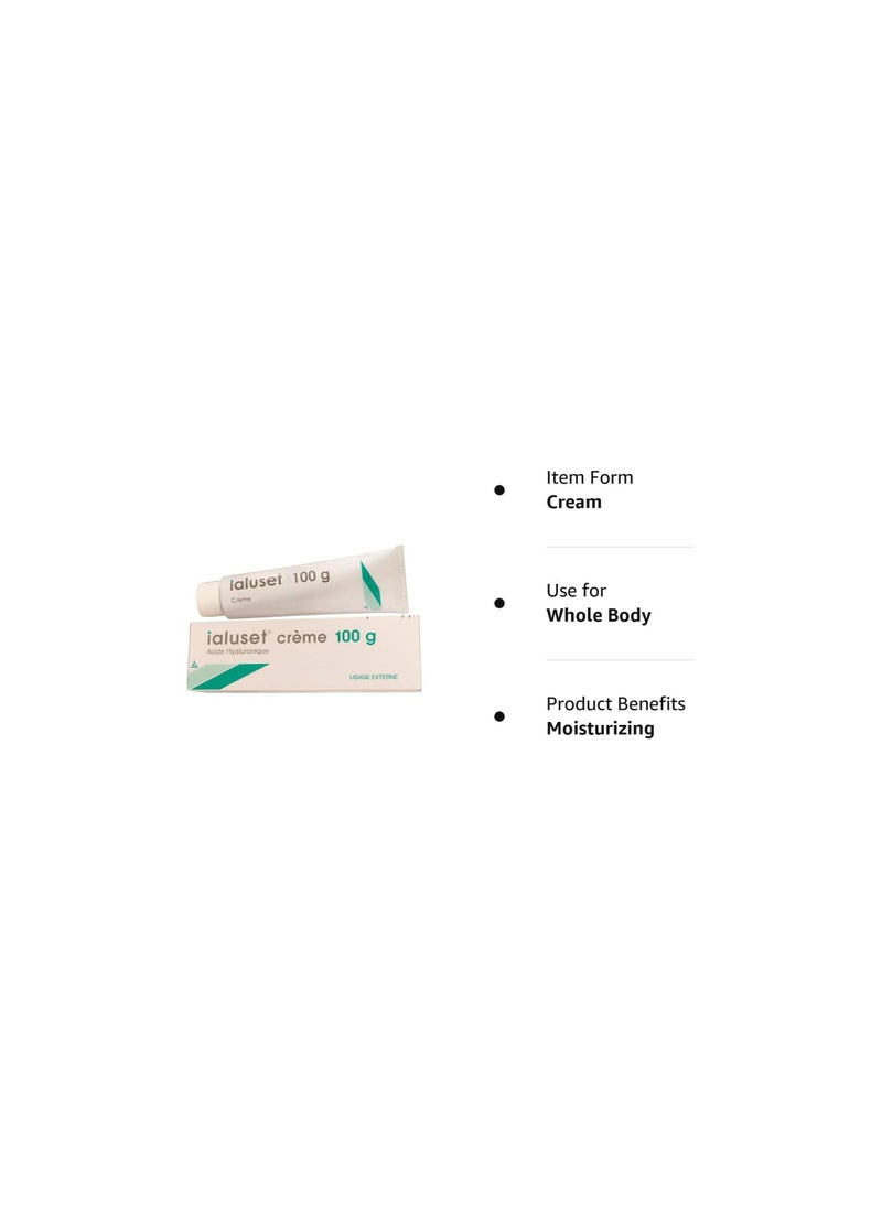 IALUSET - Ialuset Hyaluronic Acid Cream 100% Pure Undiluted 3.3 ounces (100g) - Image 1