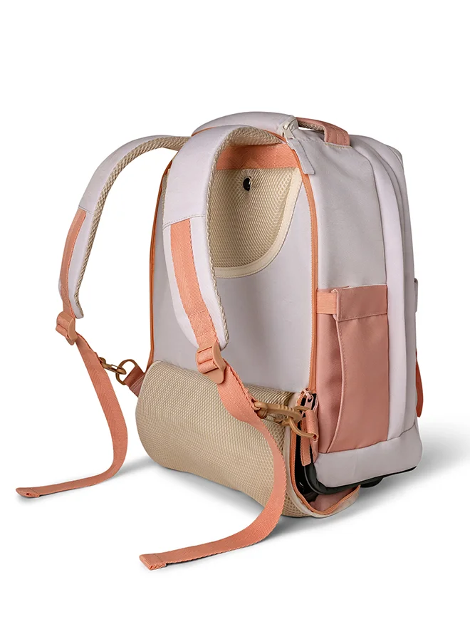 Citron Trolley Bag - Ballerina - Durable & Spacious Rolling Backpack for Kids - Eco-Friendly RPET Material - Multiple Compartments & Adjustable Handle - Ideal for School & Travel