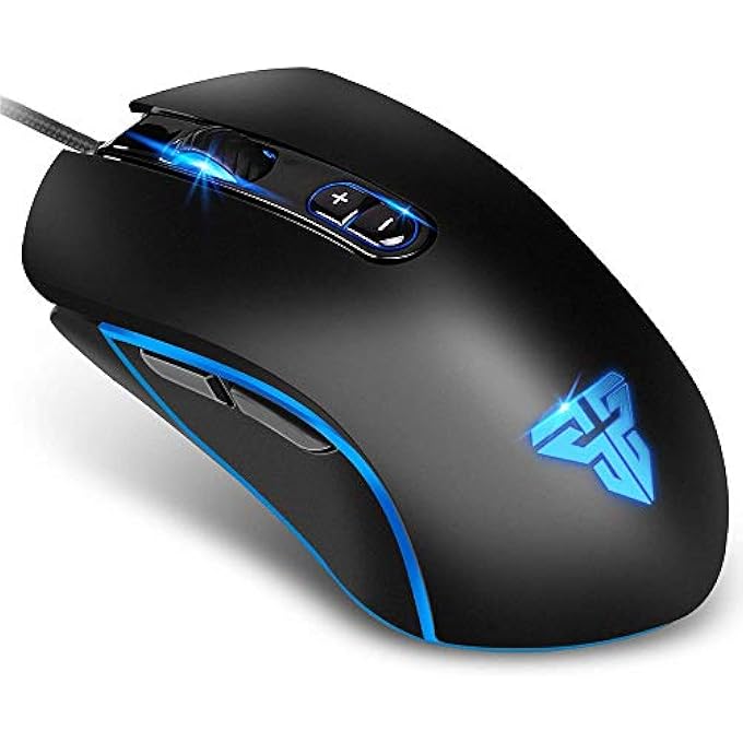 FANTECH BASIC WIRED GAMING MOUSE X9, RGB 7 MACRO BUTTONS PROGRAMMABLE TRUE 4800 DPI CLAW GRIP COMFORT BEGINNER GAMING MOUSE FOR WINDOW PC, BLACK - Image 1