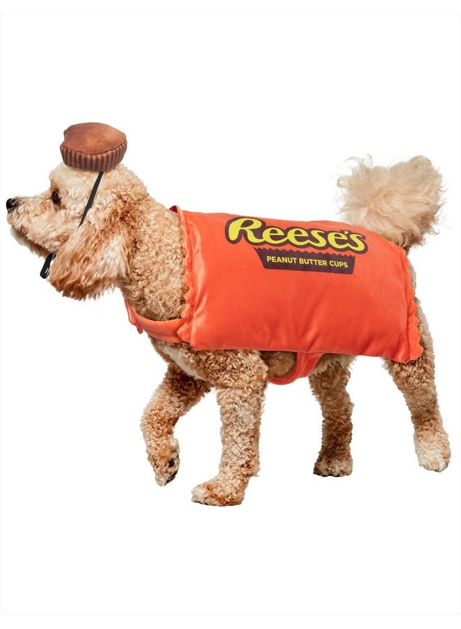 روبيز زي حيوان أليف لطيف وممتع على شكل كوب زبدة الفول السوداني من روبيز ريس مع غطاء رأس للحفلات ذات الطابع الخاص والهالوين، مقاس كبير/كبير جدًا - Image 1