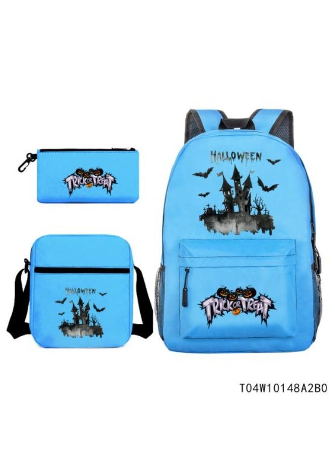 Generic Anime-style exquisite backpack three-piece set, creative design, meet diverse storage needs - 584  - Image 1