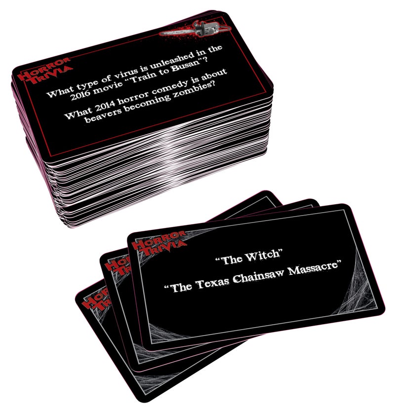 Endless Games Horror Trivia Card Game - Test Your Knowledge of Horror Pop Culture Facts with 300 Scary Fun Trivia Questions - Image 3