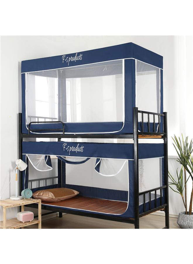 Bluejw Top And Bottom Bunk Of College Student Dormitory Single Iron Frame Bed Mosquito-proof And Dust-proof Top 90cm Bracket Seat Bed Zipper Bedroom Mosquito Net - Image 1