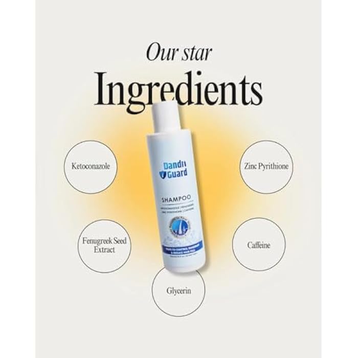 Anti-Dandruff Shampoo | Anti-Hair-Fall Shampoo | Dermatologically Solution | Women & Men | 200ml - Image 3