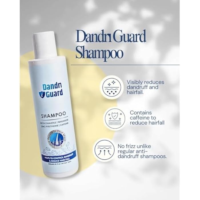 Anti-Dandruff Shampoo | Anti-Hair-Fall Shampoo | Dermatologically Solution | Women & Men | 200ml - Image 2