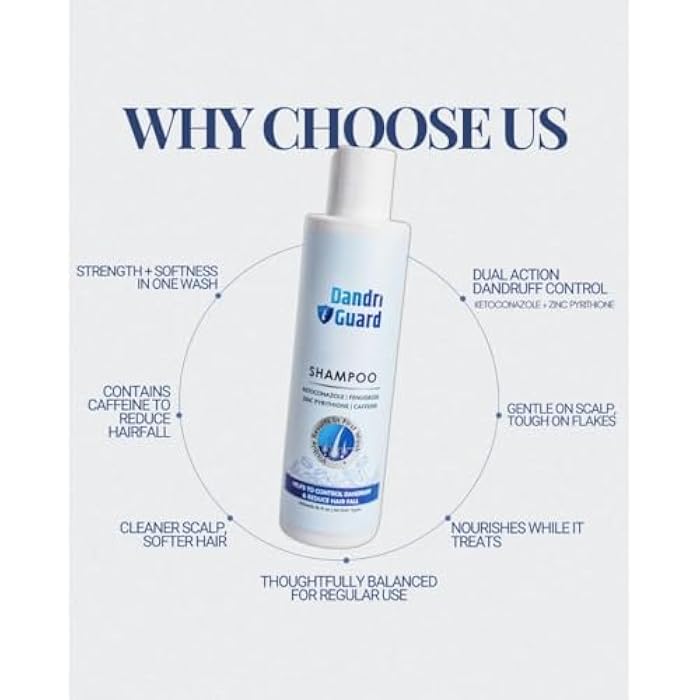 Anti-Dandruff Shampoo | Anti-Hair-Fall Shampoo | Dermatologically Solution | Women & Men | 200ml - Image 5