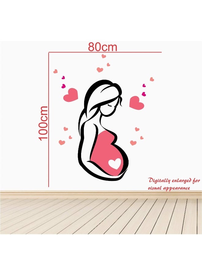StickMe 'Pregnancy Girl Love Herself - Creative - Colorful - Wall Sticker' - Image 3