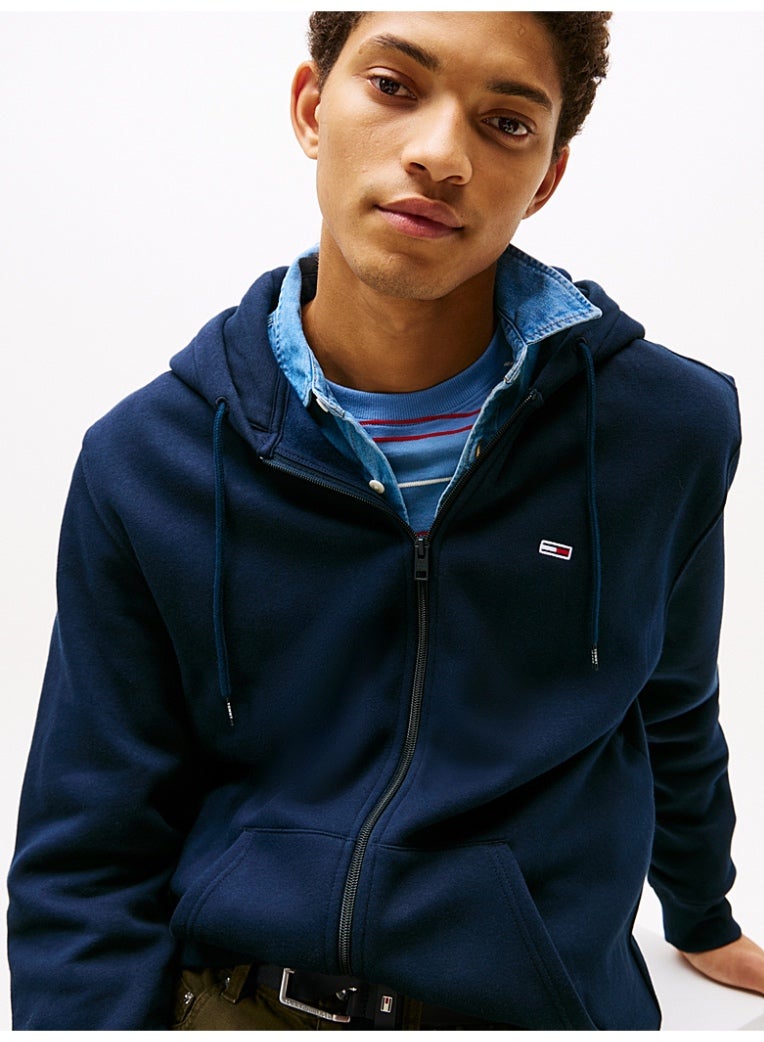 TOMMY JEANS Brushed Fleece Zip-Thru Hoody - Image 2