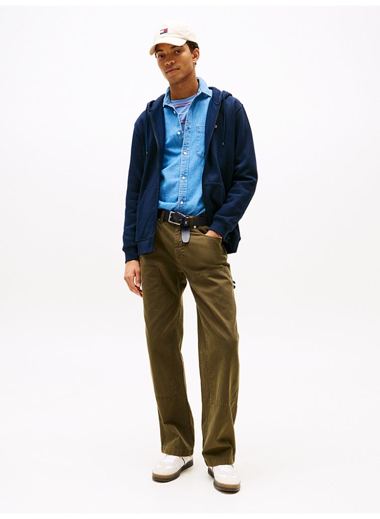 TOMMY JEANS Brushed Fleece Zip-Thru Hoody - Image 3