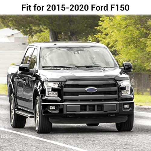 Hoolcar وسادات حماية الصدام الأمامي اليسرى واليمنى من هولكار لسيارة فورد F150 من 2015-2020، كروم - Image 5