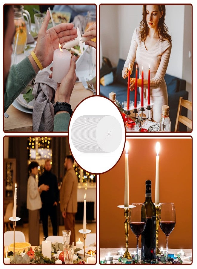 Perthlin 150 Pack Church Candle Drip Protectors Not Include Candles, Candlelight Service Kit Heavy Duty Holders for Candlelight Vigil Church Service, Devotional, Christmas Eve - Image 5