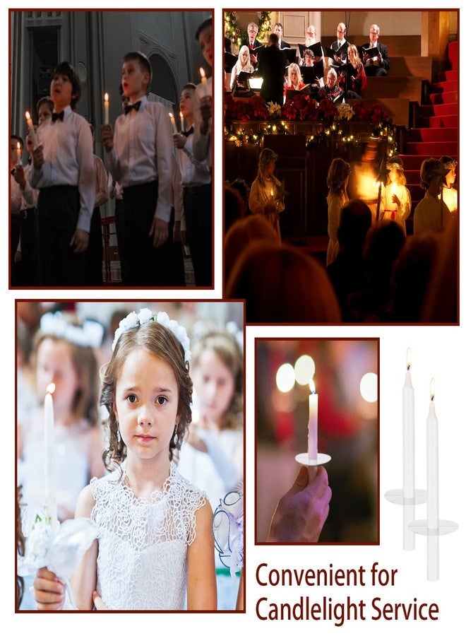 Perthlin 150 Pack Church Candle Drip Protectors Not Include Candles, Candlelight Service Kit Heavy Duty Holders for Candlelight Vigil Church Service, Devotional, Christmas Eve - Image 3