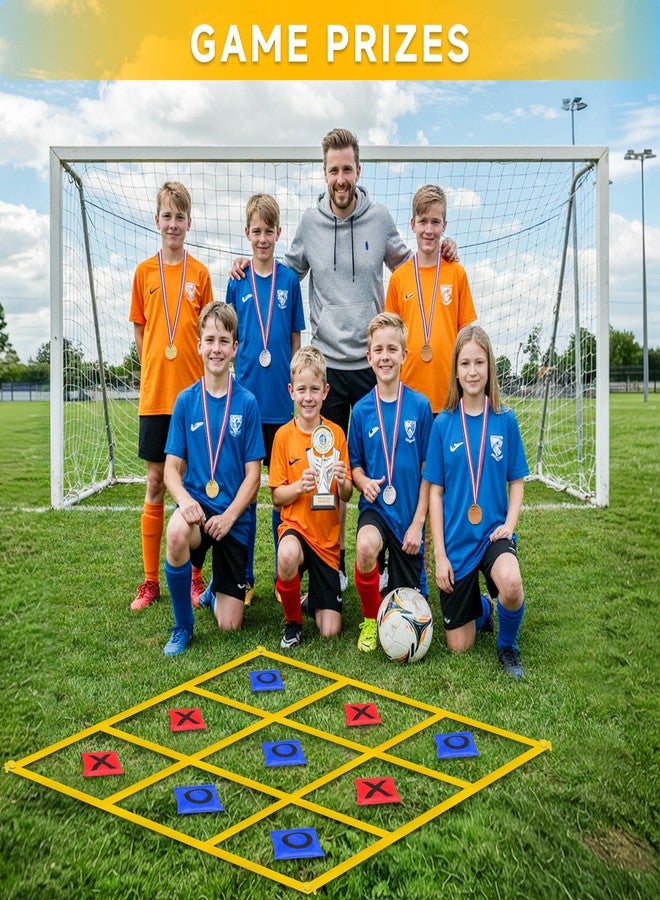 VANPET Outdoor Giant Tic Tac Toe Bean Bag Toss Games for Kids Adults Family, Large Outside Lawn Yard Backyard Carnival Field Day Game, Beach Picnic Camping Birthday Party Family Reunion Games - Image 3