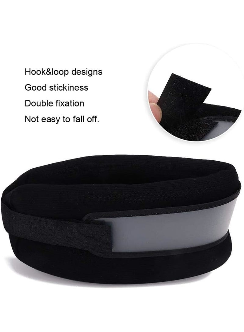 SOLARAE Soft Foam Neck Brace for Neck Pain and Support, Adjustable Plastic Part, Soft Cervical Collar for Sleeping, Vertebrae Whiplash Wrap Aligns, Stabilizes & Relieves Pressure in Spine, Black - Image 4