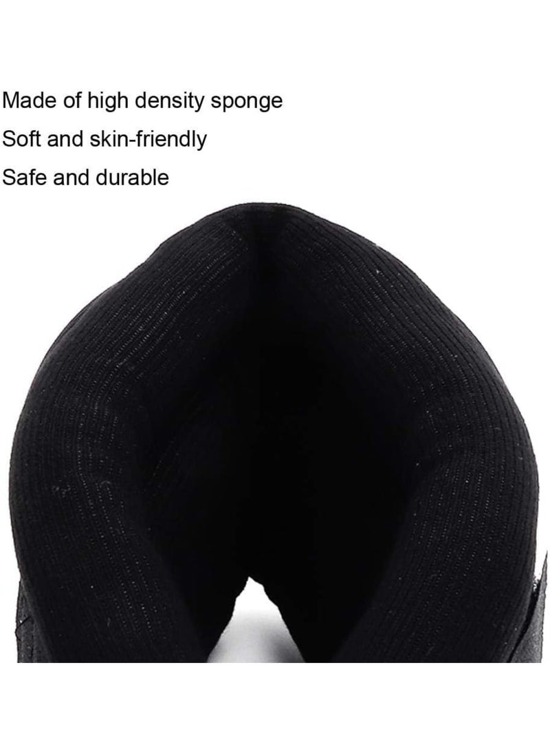 SOLARAE Soft Foam Neck Brace for Neck Pain and Support, Adjustable Plastic Part, Soft Cervical Collar for Sleeping, Vertebrae Whiplash Wrap Aligns, Stabilizes & Relieves Pressure in Spine, Black - Image 5