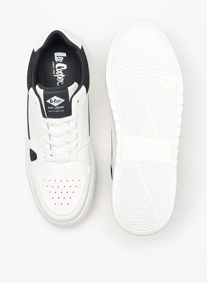 Lee Cooper Men's Colourblock Sneakers with Lace-Up Closure