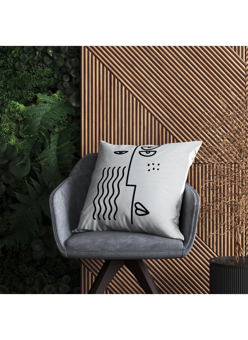 Evdeki Çarşı Evik Abstract Throw Pillow Case DS75  - Image 2