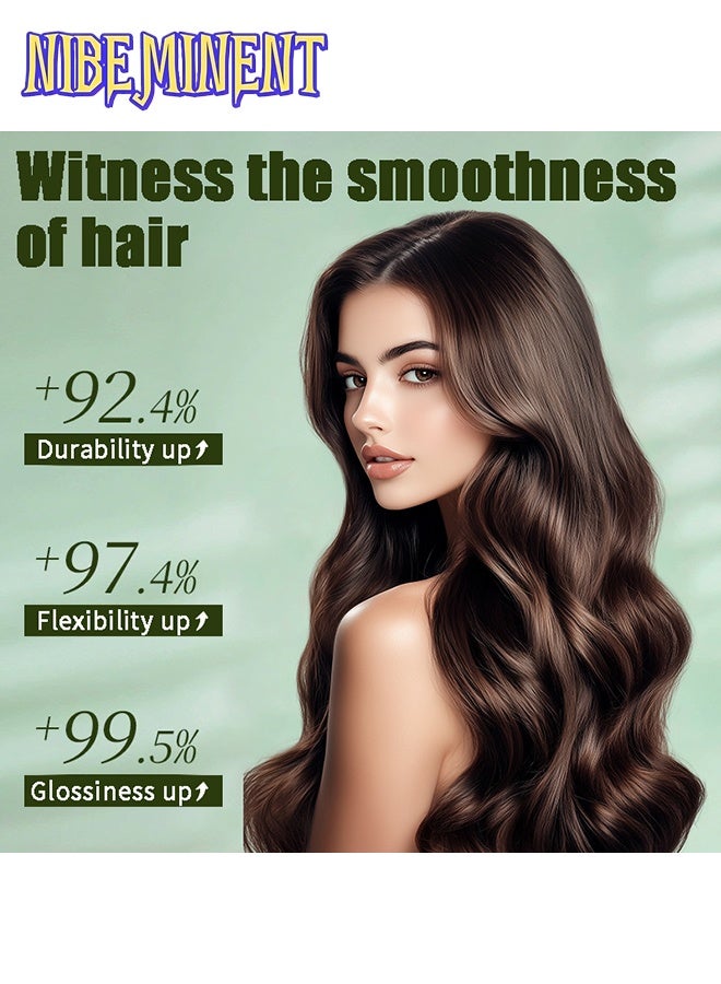 NIBEMINENT 120G Platycladus Orientalis & Usman Grass Shampoo Bar, Enriched with Ginseng, Platycladus Orientalis & Herbal Extracts, Gently Cleanses Hair, Hydrates & Moisturizes, Controls Oil, Lightweight & Non-Greasy, Suitable for All Hair Types, Christmas Gift - Image 2