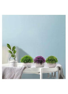 RATSAW Faux Topiary Shrubs Plants 4 Pots Mini Indoor Artificial Potted Small Plastic Plants Fake Greenery for Room Decor Home Office Desk Table Decorations,Exquisite New House Gift  - Image 3