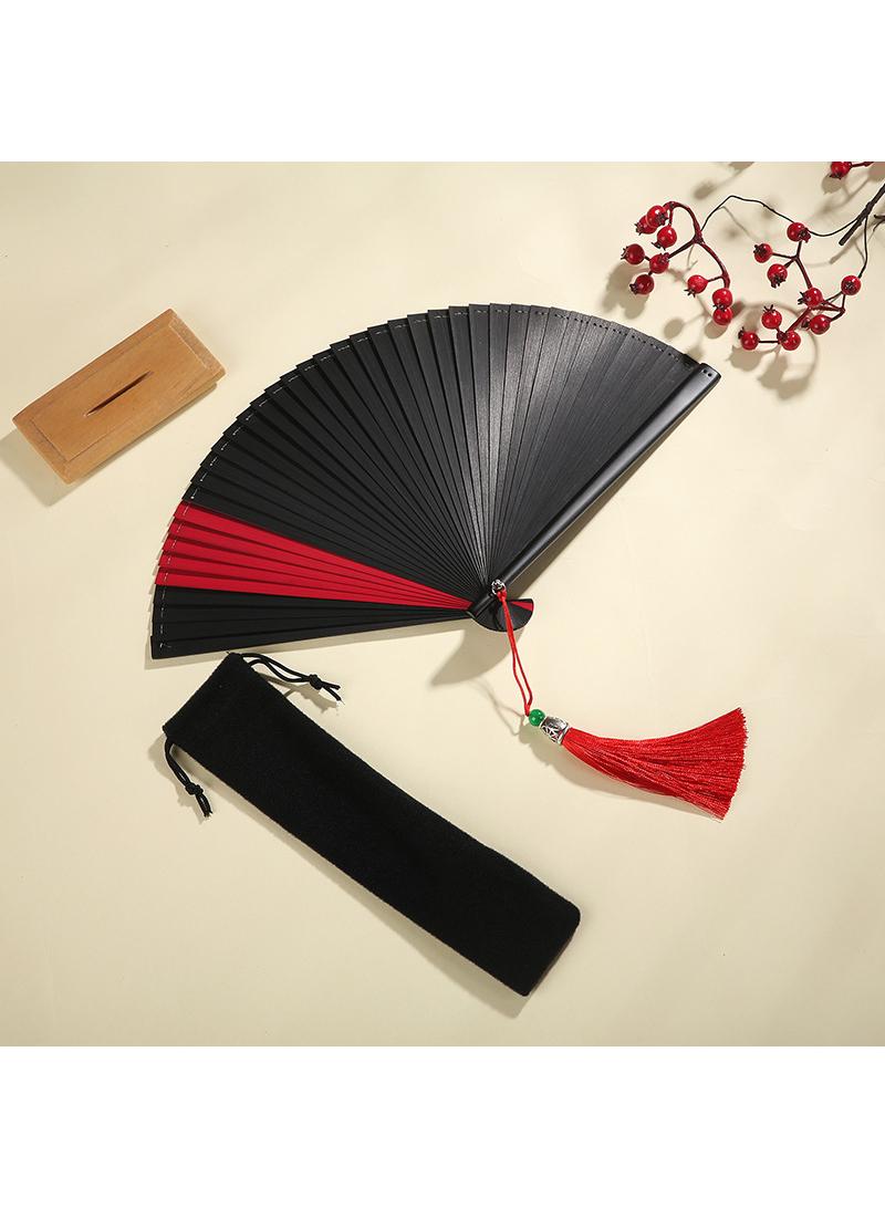 general 16cm Bamboo Fan Mini Fan Folding Fan Dance Fan Exquisite Craft Gift Fan - Image 2