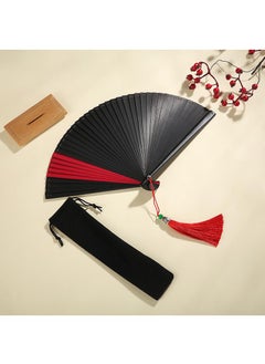 General 16cm Bamboo Fan Mini Fan Folding Fan Dance Fan Exquisite Craft Gift Fan  - Image 4