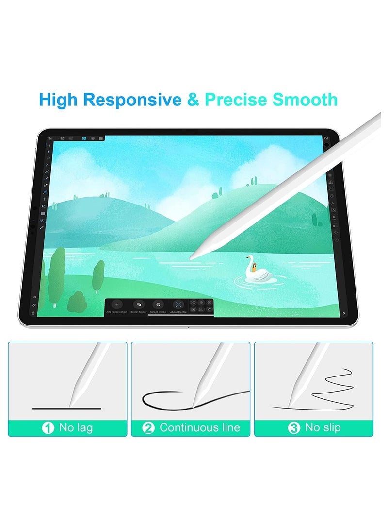 Stylus Pen for iPad Pencil 2nd Generation – Compatible with Apple iPad Pro 11" (1st-5th Gen), iPad Pro 12.9" (3rd-5th Gen) - Image 3