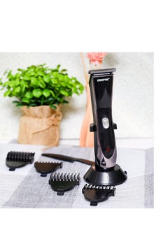 GEEPAS Geepas-Rechargeable Trimmer, Adjustable Trimming Guide, GTR56024 | Cordless Trimmer for Men's Beard | Charging Indicators | Hair Clipper & Beard Stubble Trimmer Kit  - Image 2