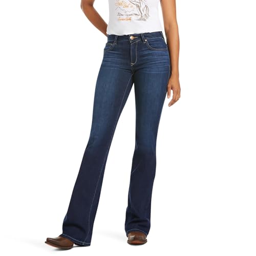 ARIAT Women’s Ultra Stretch Perfect Rise Katie Flare Jean Blue - Image 1