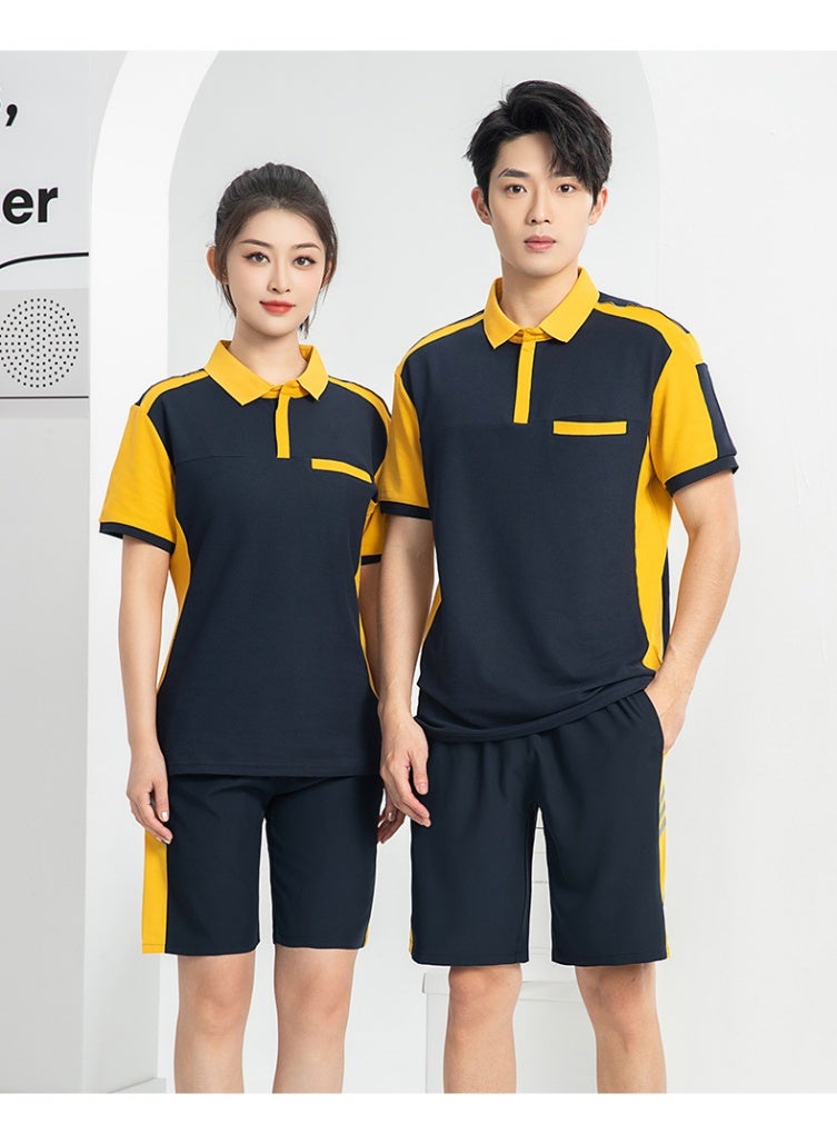Restaurant Staff T-Shirts Short Sleeve round Neck BBQ Hot Pot Restaurant Service Uniform Breathable Men's Shirt - Image 3