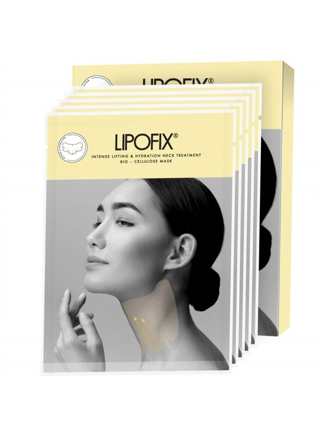 LIPOFIX Neck Lifting Hydrating Firming Intense Treatment Bio - Cellulose Mask - Image 1