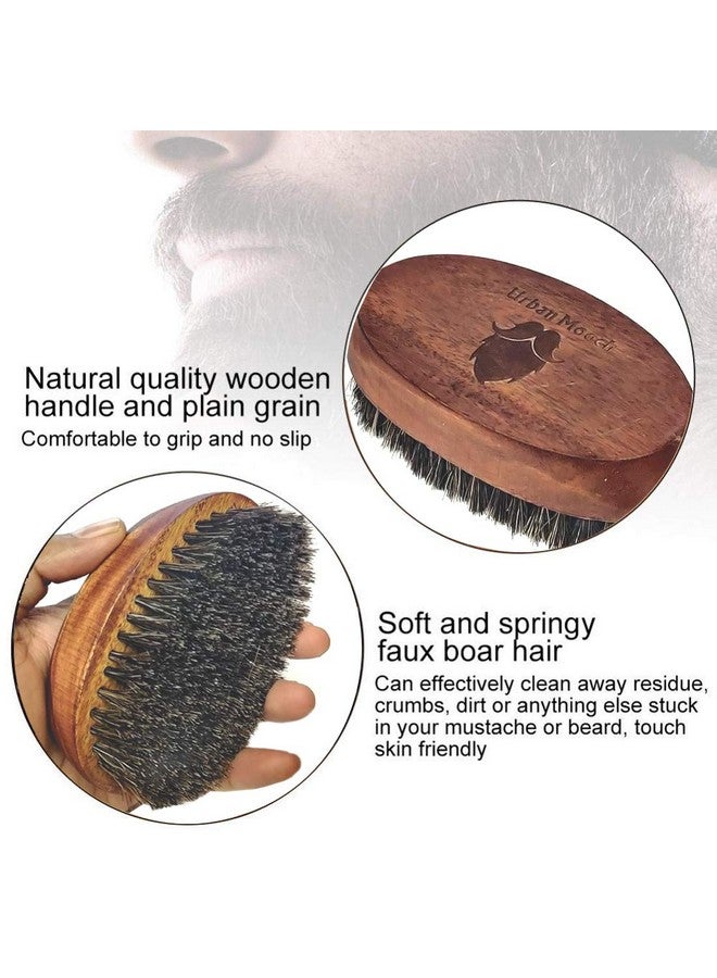 UrbanMooch Beard Grooming Kit For Men | Boar Bristle Beard Brush, Wood Beard Comb & Stainless Steel Grooming Scissor | 3-In-1 Beard Care Kit | For Beard Styling & Beard Care | Trim In Style The Way You Want | Made In India - Image 3