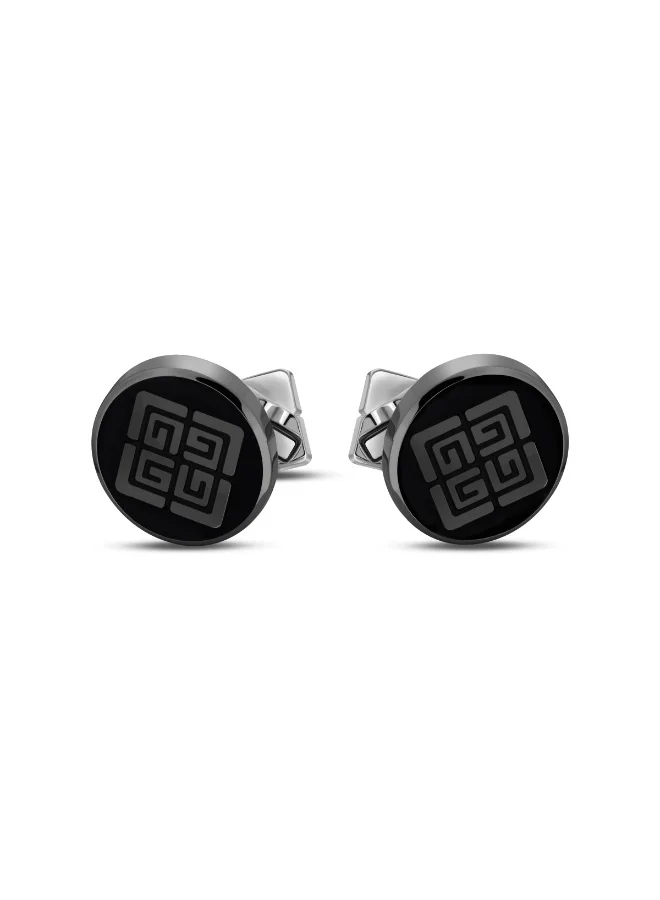 Guy Laroche Charlie.2 Grey & Silver Cufflink for Men