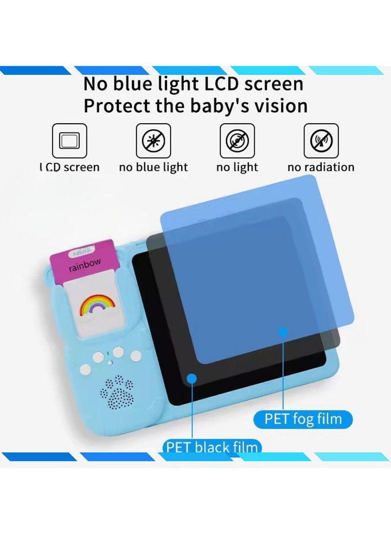 2 in 1 Card Reader Toy for Kids - Talking Flash Card Reader - Talking Cards and LCD Drawing Board to Enhance Speech and Drawing Skills, Language Development Toys for Kids - Image 3