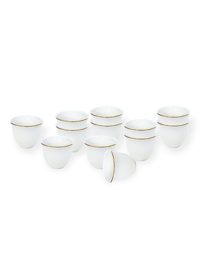 Shallow ISA 3PCS Porcelain Bowl Set – 12cm White Snack & Serving Bowls for Daily Use, Elegant, Ramadan, Eid, Diwali & Festive Hosting - Image 1