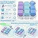 ILHSTY Keyboard Fidget Toy Clicker Fidget Keychain 9in1 Stress Relief Desk Toys Decompression Button Keyboard with Removable Keycaps Anxiety Relief Valentines Day Gifts for Adult 3 ColorBlue Purple - Image 4