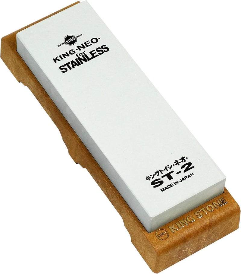 King Japanese Authentic Sharpening Stone King Grindstone Neo ST2 with stand