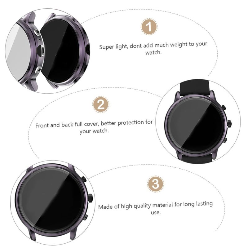TPU Watch Shell Protective Case For HR Gen All Around Protection Against Dust And Scratches Easy Installation Durable Material Full Front And Back Grey - Image 4