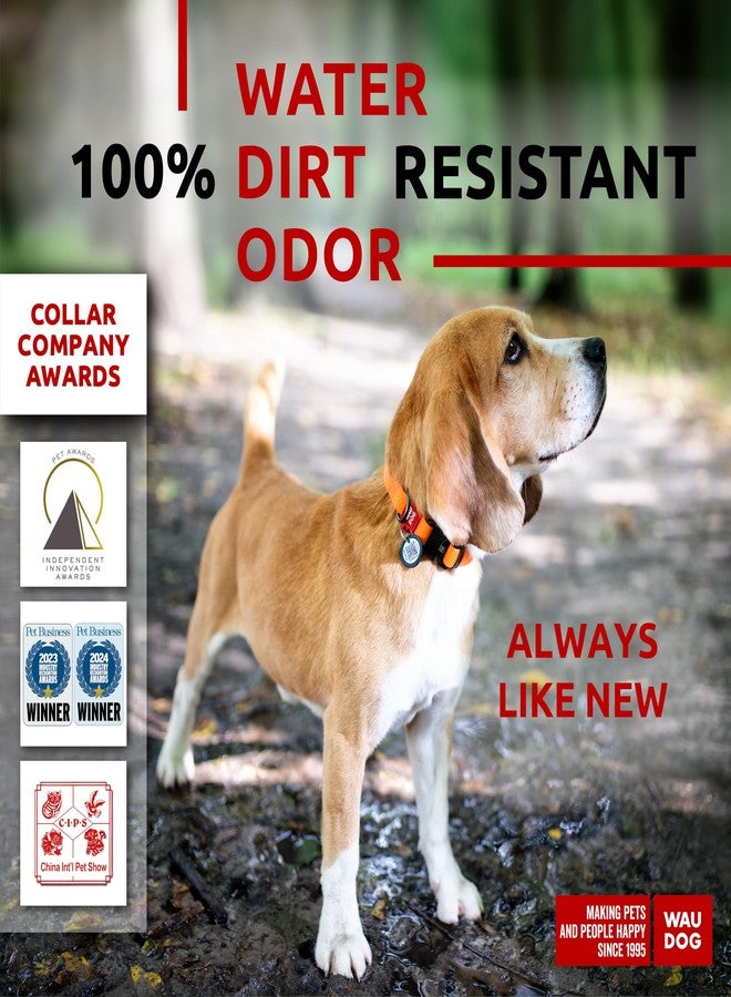 WAUDOG Waterproof Dog Collar - Adjustable Dog Collar with Air Holder and QR Dog Tag for Large Dogs, Small and Medium Dogs - Image 2