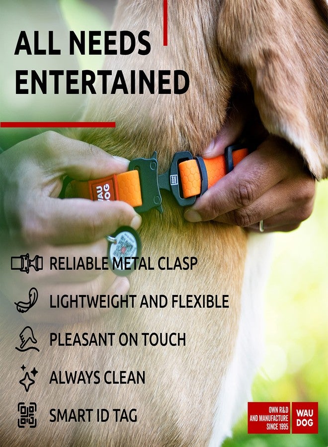 WAUDOG Waterproof Dog Collar - Adjustable Dog Collar with Air Holder and QR Dog Tag for Large Dogs, Small and Medium Dogs - Image 5