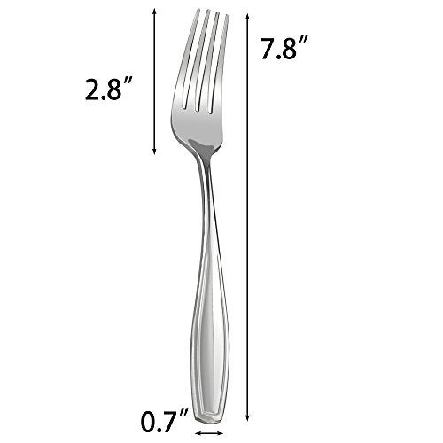 Pekky Stainless Steel Dinner Fork Set, 7.8-INCH, Set of 12 - Image 4