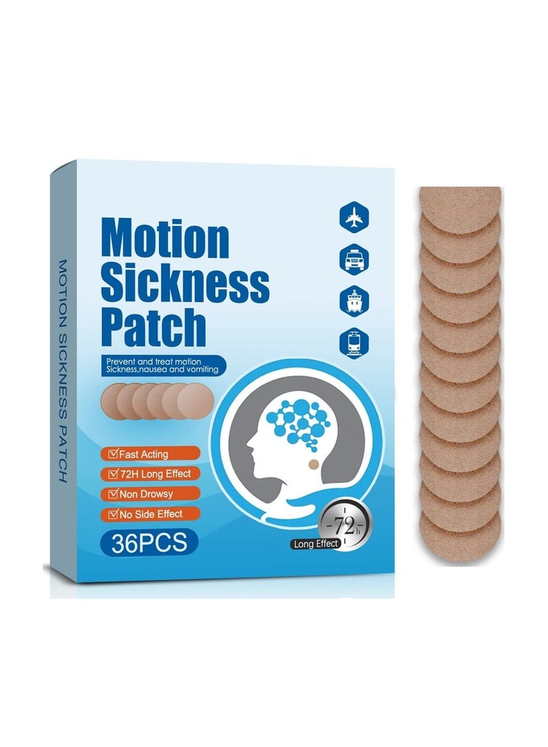 SYOSI Motion Sickness Patches For The Relief Of Nausea And Vertigo In Adults And Kids From Travel Of Cars Ships Airplanes Forms Of Transport Movement - Image 1