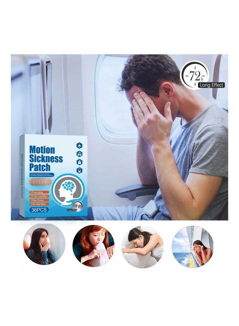 SYOSI Motion Sickness Patches For The Relief Of Nausea And Vertigo In Adults And Kids From Travel Of Cars Ships Airplanes Forms Of Transport Movement - Image 5