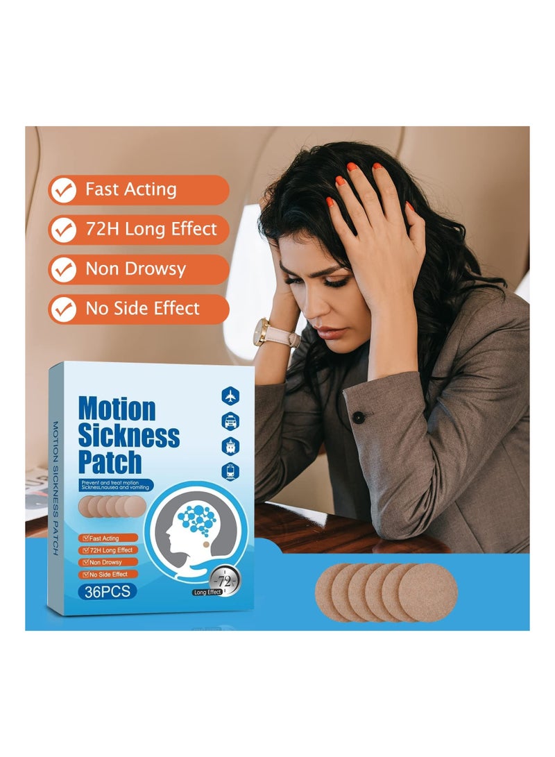SYOSI Motion Sickness Patches For The Relief Of Nausea And Vertigo In Adults And Kids From Travel Of Cars Ships Airplanes Forms Of Transport Movement - Image 4