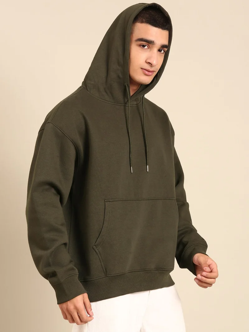 Joven Men Printed Full Sleeve Hooded Neck Sweatshirt