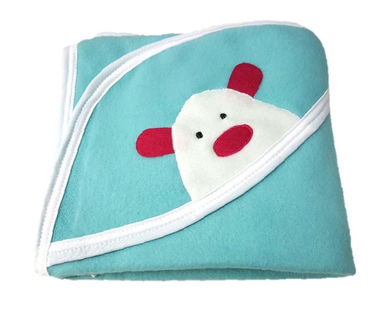BRANDONN Newborn Original 3PCS.. Big Size (36 X 27) Cute Baby Blankets for Babies (Blue, C-Green, Purple; Pack of 3) - Image 3