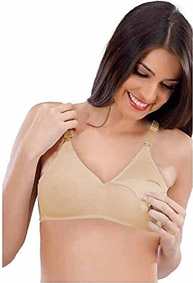 Liza Combed Cotton Postpartum Nursing Bra